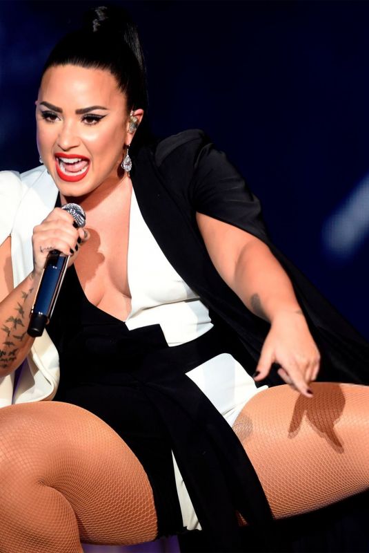 DEMI LOVATO Performs at Rock in Rio Lisboa Music Festival Bela Vista Park in Lisbon 06/24/2018