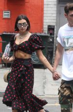 DUA LIPA and Isaac Carew Out in New York 06/18/2018