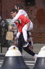 DUA LIPA and Isaac Carew Out in New York 06/21/2018