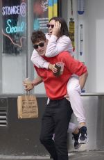 DUA LIPA and Isaac Carew Out in New York 06/21/2018