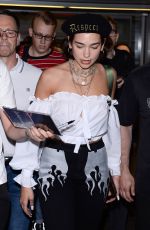 DUA LIPA Arrives at Airport in Warsaw 06/01/2018