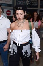 DUA LIPA Arrives at Airport in Warsaw 06/01/2018