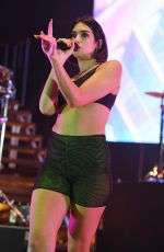 DUA LIPA Performs at Bayfront Park Amphitheater in Miami 06/12/2018