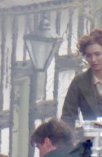 ELEANOR TOMLINSON on the Set of War of the Worlds in Cheshire 06/09/2018