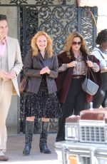 ELISABETH MOSS on the Set of The Kitchen in New York 06/25/2018