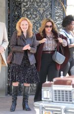 ELISABETH MOSS on the Set of The Kitchen in New York 06/25/2018