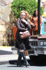 ELISABETH MOSS on the Set of The Kitchen in New York 06/25/2018