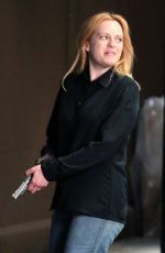 ELISABETH MOSS on the Set of The Old Man and the Gun in New York 06/06/2018