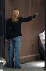 ELISABETH MOSS on the Set of The Old Man and the Gun in New York 06/06/2018