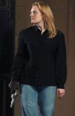 ELISABETH MOSS on the Set of The Old Man and the Gun in New York 06/06/2018