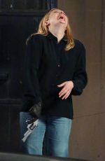 ELISABETH MOSS on the Set of The Old Man and the Gun in New York 06/06/2018