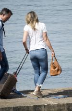 ELIZABETH HURLEY Leaves Tagomago Island 06/10/2018