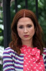 ELLIE KEMPER and BUSY PHILIPPS on the Set of Unbreakable Kimmy Schmidt 06/16/2018