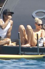 ELSA HOSK in Swimsuit at a Yach in Formentera 06/26/2018