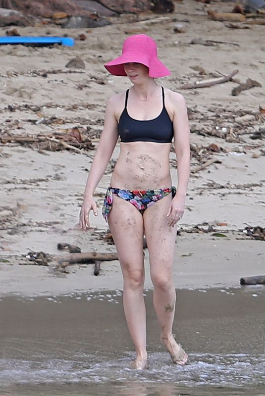 EMILY BLUNT in Bikini at a Beach in Hawaii 06/01/2018