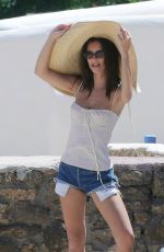 EMILY RATAJKOWSKI in Denim Shorts on Holiday in Mykonos 06/28/2018