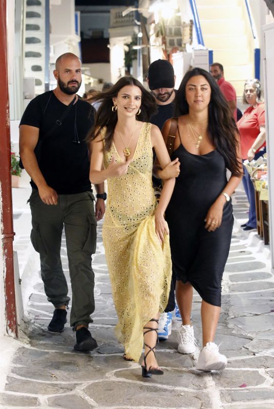 EMILY RATAJKOWSKI Out in Mykonos 06/29/2018