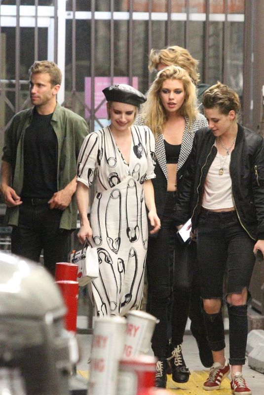 EMMA ROBERTS, KRISTEN STEWART and STELLA MAXWELL Night Out in Hollywood 06/09/2018