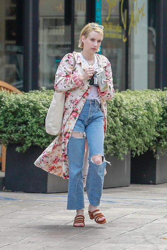 EMMA ROBERTS Out in Los Angeles 06/16/2018