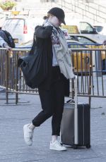 EMMA STONE at a Train Station in New York 06/14/2018