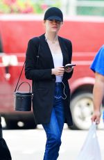 EMMA STONE Out and About in New York 06/11/2018