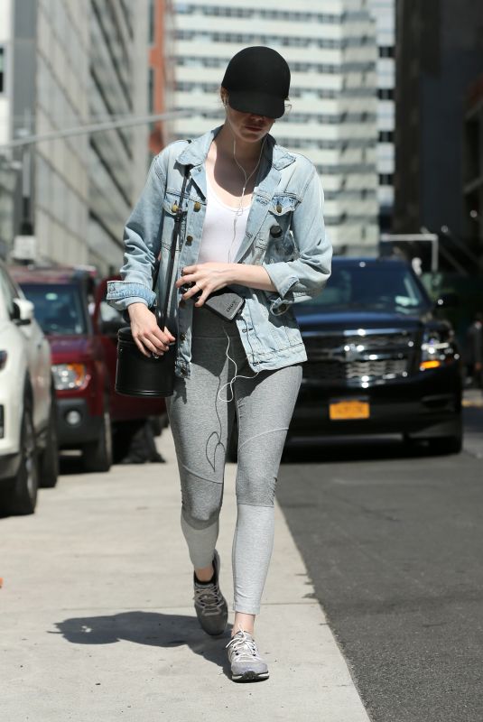EMMA STONE Out in New York 06/09/2018