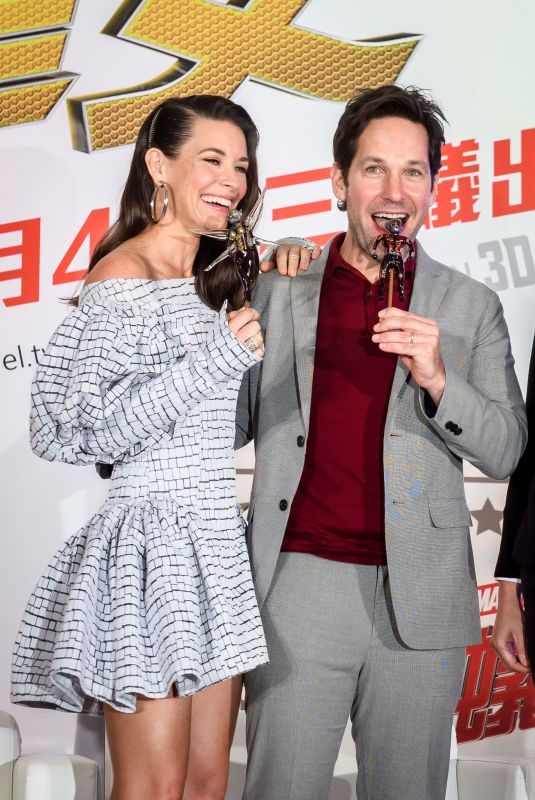 EVANGELINE LILLY at Ant-man and the Wasp Press Conference in Taipei 06/12/2018