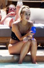 FERNE MCCANN in Bikini at Pool Club in Marbella 06/22/2018