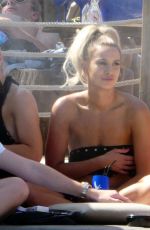 FERNE MCCANN in Bikini at Pool Club in Marbella 06/22/2018