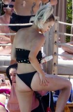 FERNE MCCANN in Bikini at Pool Club in Marbella 06/22/2018