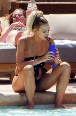 FERNE MCCANN in Bikini at Pool Club in Marbella 06/22/2018