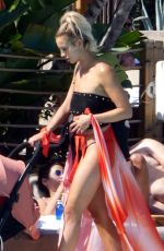 FERNE MCCANN in Bikini at Pool Club in Marbella 06/22/2018