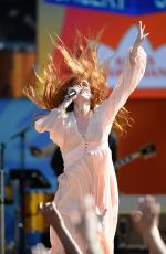 FLORENCE WELCH Performs at God Morning America Concert Series in Central Park in New York 06/29/2018