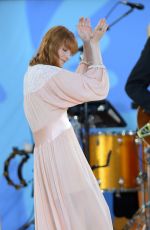FLORENCE WELCH Performs at God Morning America Concert Series in Central Park in New York 06/29/2018