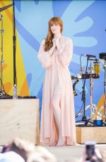 FLORENCE WELCH Performs at God Morning America Concert Series in Central Park in New York 06/29/2018