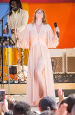 FLORENCE WELCH Performs at God Morning America Concert Series in Central Park in New York 06/29/2018
