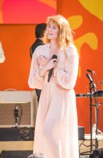 FLORENCE WELCH Performs at God Morning America Concert Series in Central Park in New York 06/29/2018