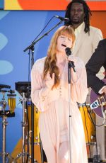 FLORENCE WELCH Performs at God Morning America Concert Series in Central Park in New York 06/29/2018