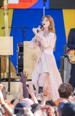 FLORENCE WELCH Performs at God Morning America Concert Series in Central Park in New York 06/29/2018