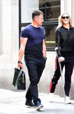 GABBY LOGAN Out and About in London 06/01/2018