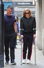 GABBY LOGAN Out and About in London 06/01/2018