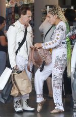 GABI GRECKO and Geoffrey Edelsten Shopping at Melrose Place in West Hollywood 06/19/2018