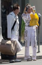 GABI GRECKO and Geoffrey Edelsten Shopping at Melrose Place in West Hollywood 06/19/2018
