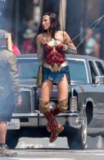 GAL GADOT on the Set of Wonder Woman 1984 in Wahington D.C. 06/18/2018