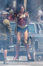 GAL GADOT on the Set of Wonder Woman 1984 in Wahington D.C. 06/18/2018