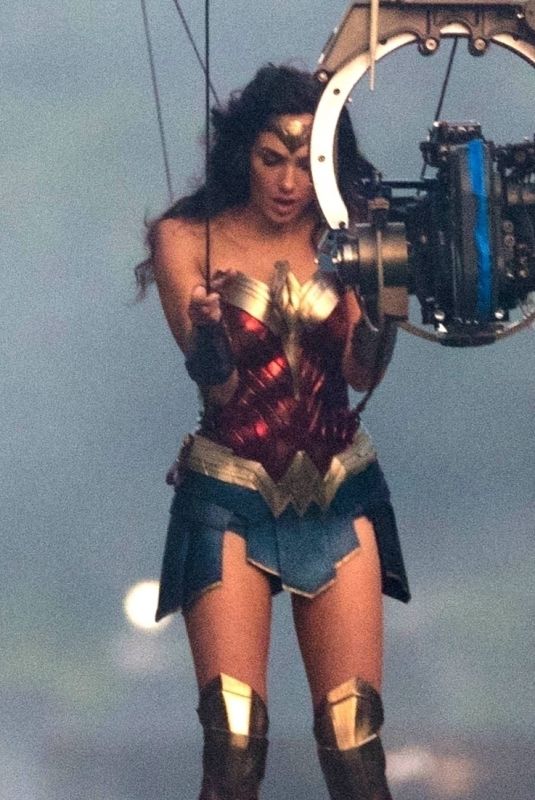 GAL GADOT on the Set of Wonder Woman 1984 in Wahington D.C. 06/18/2018