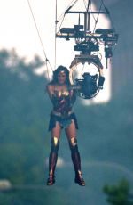 GAL GADOT on the Set of Wonder Woman 1984 in Wahington D.C. 06/18/2018