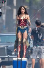 GAL GADOT on the Set of Wonder Woman 1984 in Wahington D.C. 06/18/2018