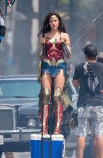 GAL GADOT on the Set of Wonder Woman 1984 in Wahington D.C. 06/18/2018