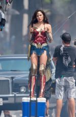 GAL GADOT on the Set of Wonder Woman 1984 in Wahington D.C. 06/18/2018
